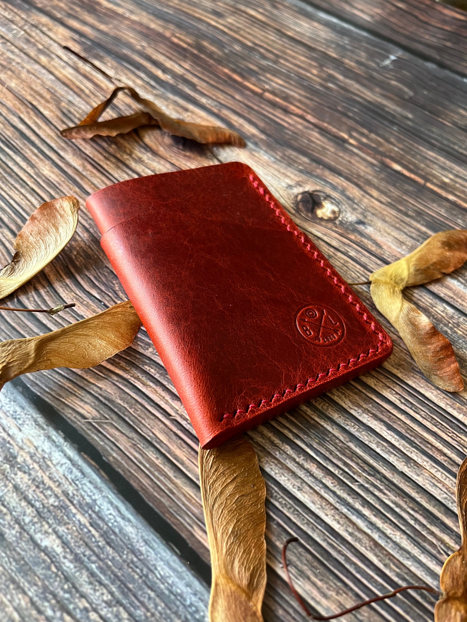 handmade leather wallet